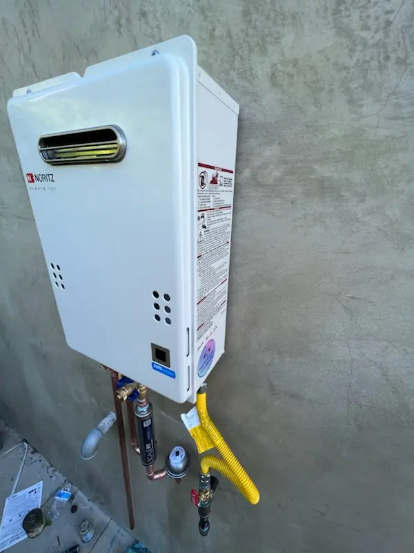 Tankless water heater installation for Villas homes